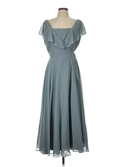 Pre-owned Jenny Yoo Collection Cocktail Dress In Gray