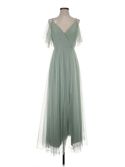 Pre-owned Jenny Yoo Collection Cocktail Dress In Green