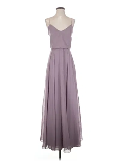 Pre-owned Jenny Yoo Collection Cocktail Dress In Purple