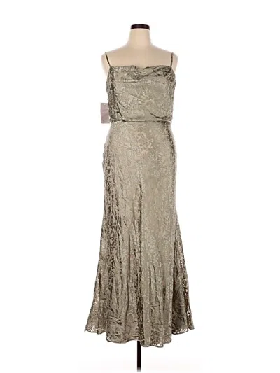 Pre-owned Jenny Yoo Collection Cocktail Dress In Silver