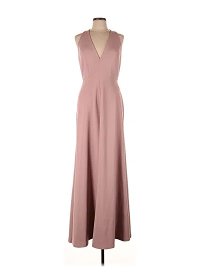 Pre-owned Jenny Yoo Collection Cocktail Dress In Tan