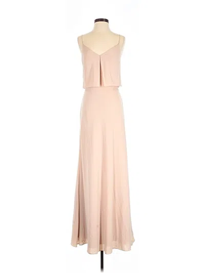 Pre-owned Jenny Yoo Collection Cocktail Dress In Tan