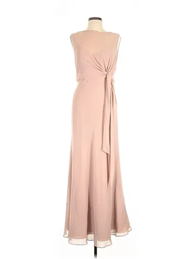 Pre-owned Jenny Yoo Collection Cocktail Dress In Tan