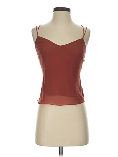 Pre-owned Jenny Yoo Collection Sleeveless Blouse In Burgundy