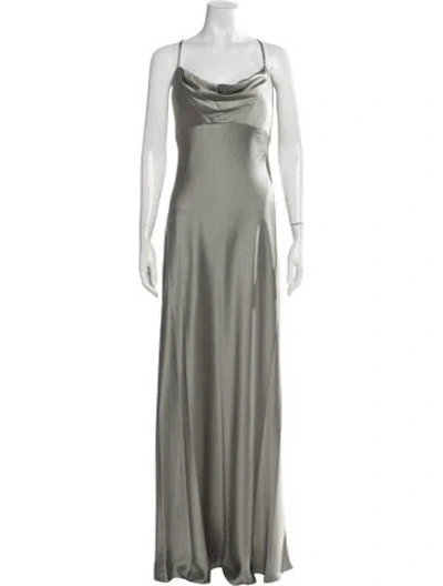 Pre-owned Jenny Yoo Cowl Neck Long Dress W/ Tags In Multicolor