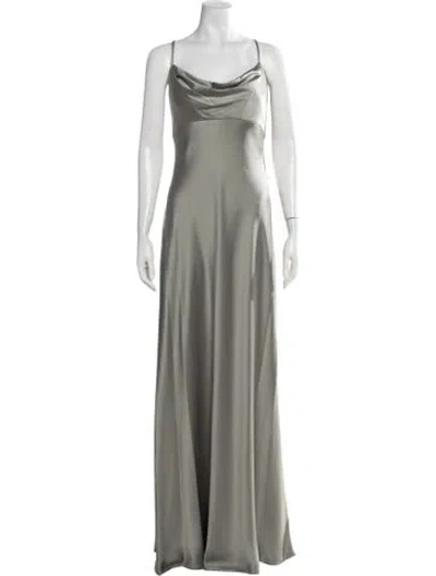 Pre-owned Jenny Yoo Cowl Neck Long Dress W/ Tags In Multicolor