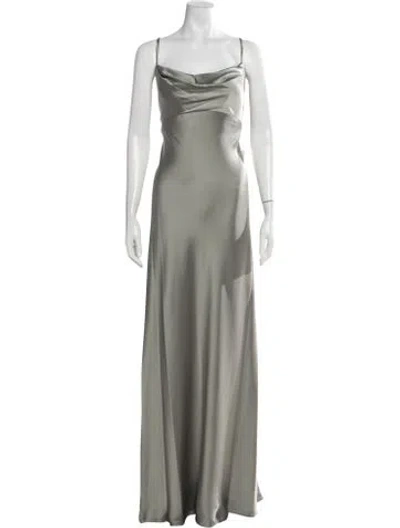 Pre-owned Jenny Yoo Cowl Neck Long Dress W/ Tags In Multicolor