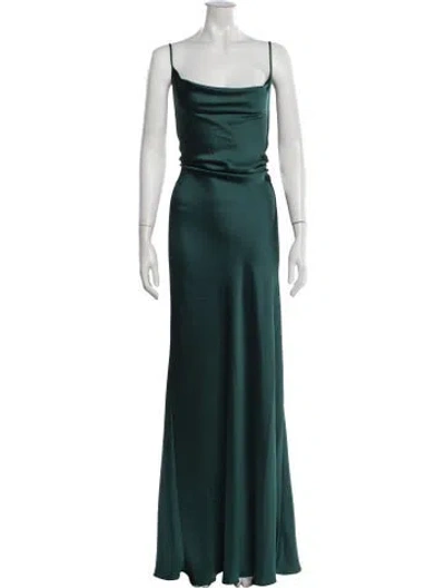 Pre-owned Jenny Yoo Cowl Neck Long Dress W/ Tags In Multicolor