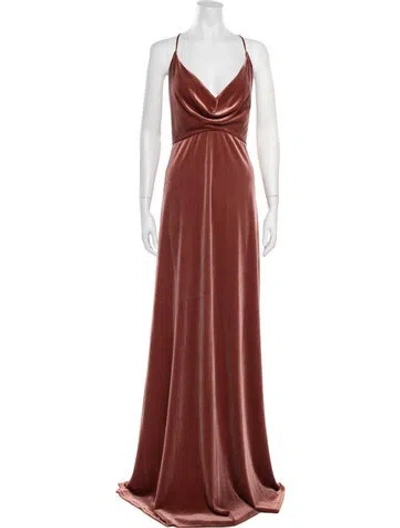 Pre-owned Jenny Yoo Cowl Neck Long Dress W/ Tags In Multicolor