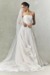 Jenny Yoo Gwendolyn Floral Chapel Veil In White