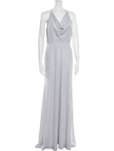 Pre-owned Jenny Yoo Halterneck Long Dress W/ Tags In Multicolor