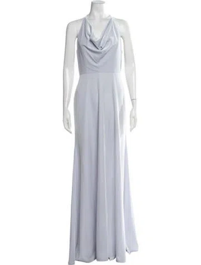 Pre-owned Jenny Yoo Halterneck Long Dress W/ Tags In Multicolor
