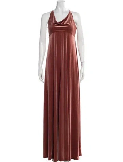 Pre-owned Jenny Yoo Halterneck Long Dress W/ Tags In Pink