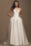 Jenny Yoo Jenny By  Shay Mikado Basque-waist Ball-skirt Wedding Gown