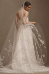 Jenny Yoo Lorelai Floral Appliqué Cathedral Veil