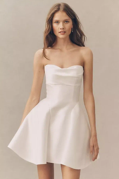 Jenny Yoo Micah Strapless Fit & Flare Mini Dress In Animal Print