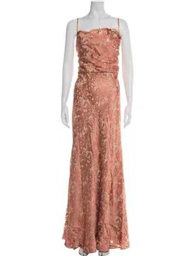 Pre-owned Jenny Yoo Nylon Long Dress W/ Tags In Pink