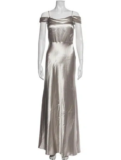 Pre-owned Jenny Yoo Off-the-shoulder Long Dress