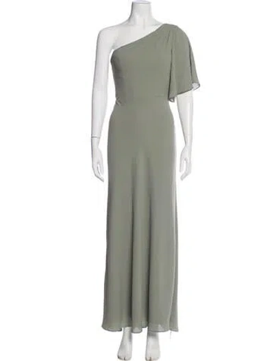 Pre-owned Jenny Yoo One-shoulder Long Dress In Multi