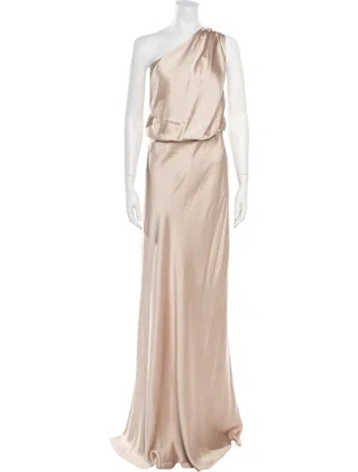 Pre-owned Jenny Yoo One-shoulder Long Dress W/ Tags In Multicolor