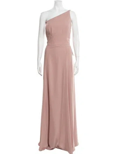 Pre-owned Jenny Yoo One-shoulder Long Dress W/ Tags In Pink