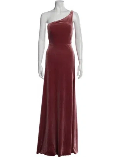 Pre-owned Jenny Yoo One-shoulder Long Dress W/ Tags In Pink
