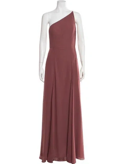 Pre-owned Jenny Yoo One-shoulder Long Dress W/ Tags In Pink
