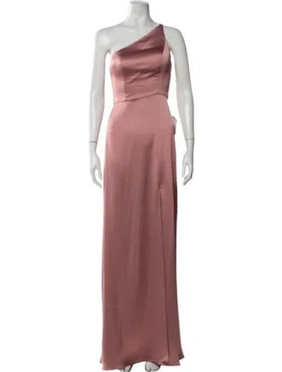 Pre-owned Jenny Yoo One-shoulder Long Dress W/ Tags In Pink