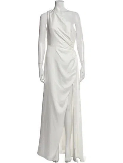 Pre-owned Jenny Yoo One-shoulder Long Dress W/ Tags In White