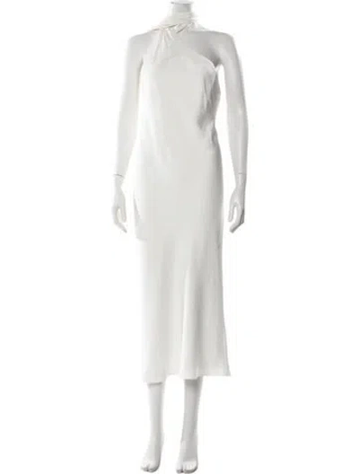 Pre-owned Jenny Yoo One-shoulder Long Dress In White