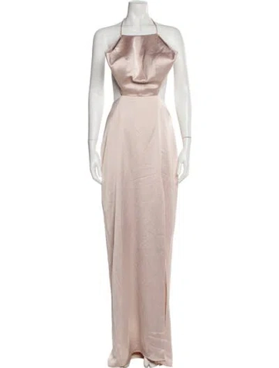 Pre-owned Jenny Yoo Square Neckline Long Dress In Neutral