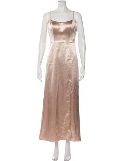 Pre-owned Jenny Yoo Square Neckline Long Dress In Neutral