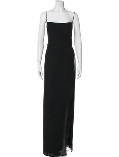 Pre-owned Jenny Yoo Square Neckline Long Dress W/ Tags In Green