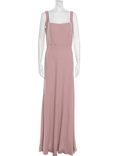 Pre-owned Jenny Yoo Square Neckline Long Dress W/ Tags In Multicolor