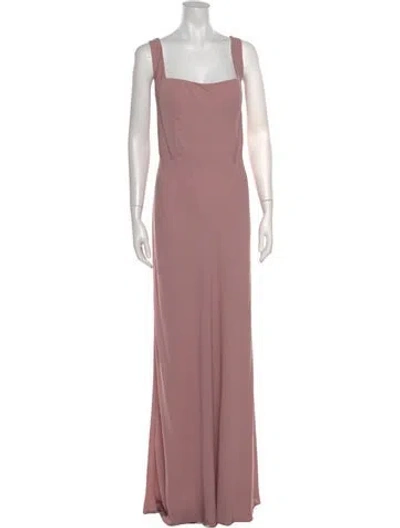Pre-owned Jenny Yoo Square Neckline Long Dress W/ Tags In Multicolor