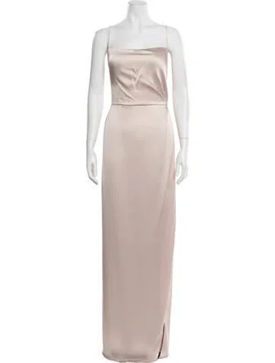 Pre-owned Jenny Yoo Square Neckline Long Dress W/ Tags In Neutral