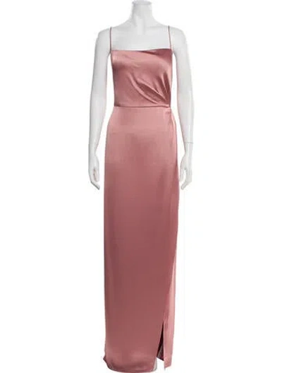 Pre-owned Jenny Yoo Square Neckline Long Dress W/ Tags In Pink