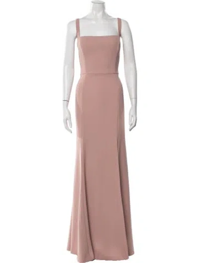 Pre-owned Jenny Yoo Square Neckline Long Dress W/ Tags In Pink
