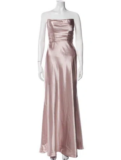 Pre-owned Jenny Yoo Strapless Long Dress W/ Tags In Pink
