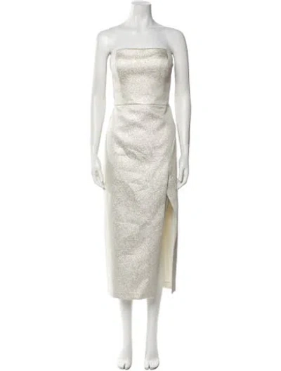Pre-owned Jenny Yoo Strapless Midi Length Dress