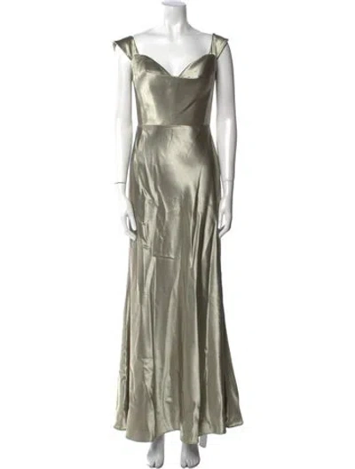 Pre-owned Jenny Yoo V-neck Long Dress