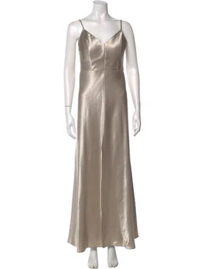 Pre-owned Jenny Yoo V-neck Long Dress