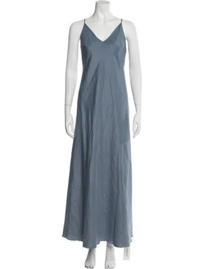 Pre-owned Jenny Yoo V-neck Long Dress In Blue
