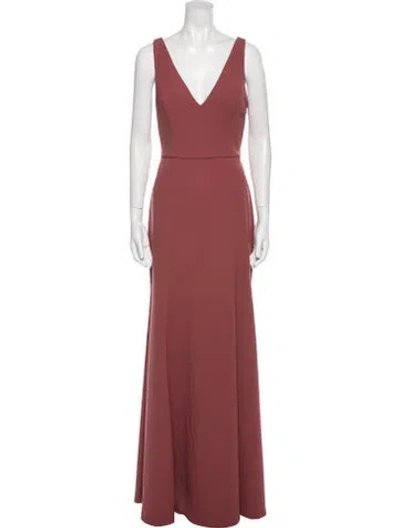 Pre-owned Jenny Yoo V-neck Long Dress W/ Tags In Multi