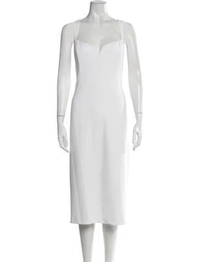 Pre-owned Jenny Yoo V-neck Midi Length Dress W/ Tags In Multicolor