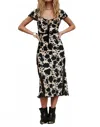Jen's Pirate Booty Castilla Midi Dress In Cameo Winter White In Multi