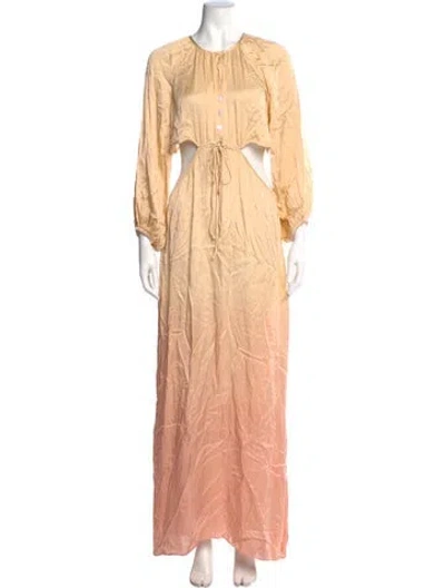 Pre-owned Jen's Pirate Booty Crew Neck Long Dress W/ Tags In Multi