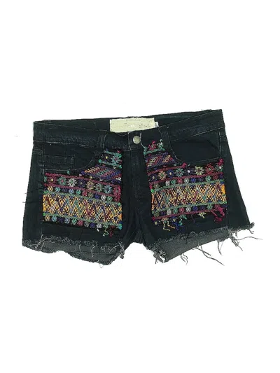Pre-owned Jen's Pirate Booty Denim Shorts In Black