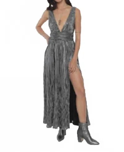 Jen's Pirate Booty Elixir Maxi Dress In Silver In Gray