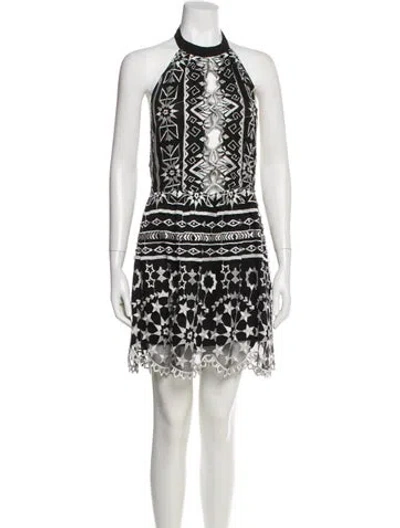 Pre-owned Jen's Pirate Booty Lace Pattern Mini Dress In Multi